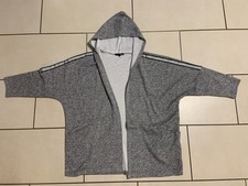 MyOwn Hoodie Sweatjacke | Grau meliert Gr. 48 (XL) | Kapuze - Galonstreifen