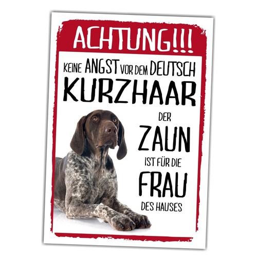 Deutsch kurzhaar dog - dog, schild