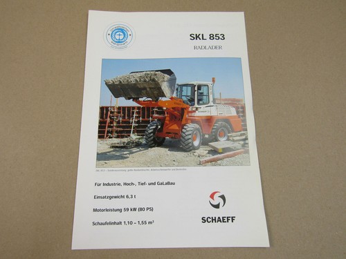 Prospekt schaeff skl 853 - skl,