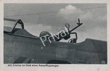 Foto WK II Wehrmacht MG Schütze Heck Kampfflugzeuges Zielfernrohr L1.01