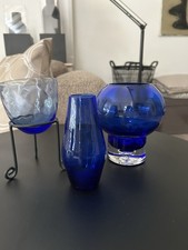 Glas Vasen Blau  Leonardo