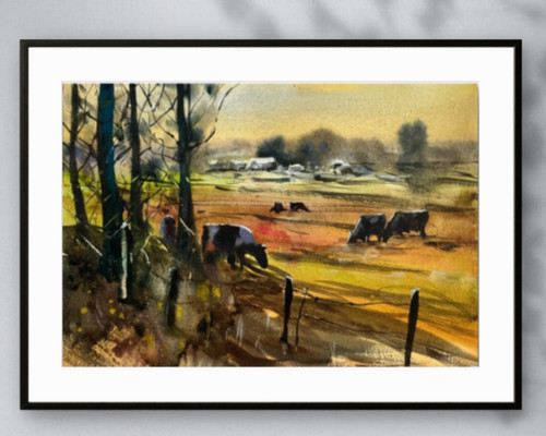 Original aquarell north - aquarell,