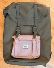 herschel little america Rucksack 30 L Olive Khaki Rosa Backpack 