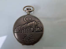 sehr schöne , alte Taschenuhr , Eisenbahner - Uhr ,  Türkische Eisenbahn , Swiss
