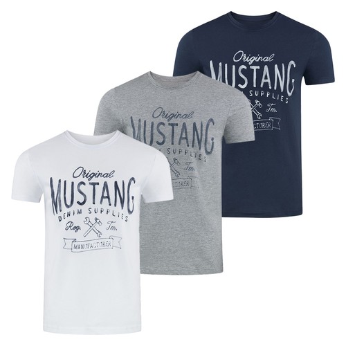 Mustang herren shirt basic - herren, t-shirt