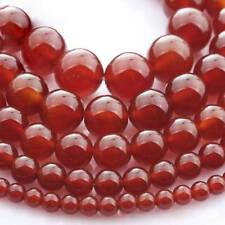 Roter Achat Stein Perlen Runde gems Naturstein,1 Strang 4mm 6mm 8mm 10mm 12mm