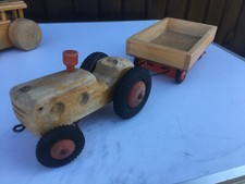 DDR VEB antik Holz Traktor LKW