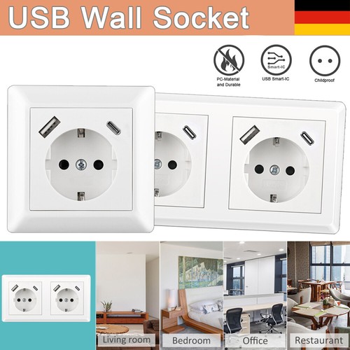 Steckdose mit usb - &, usb-c