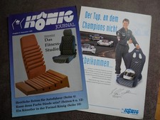 Prospekt Journal '90 König Schalensitze M. Schumacher Druck Autogramm Motorsport