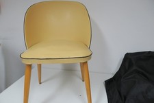 Cocktail Stuhl Sessel  Vintage Kunstleder Mid Century 50er/60er Jahre -Gelb