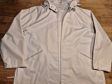 Regenjacke grauweiß Gr. XL wenig getragen leichte Mängel 