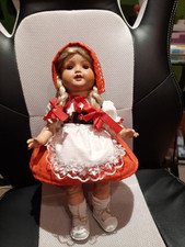 Antike Massepuppe Rotkäppchen Original 