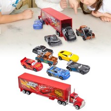 7X Cars 2 Lightning McQueen Rennwagen Mack Truck Kinder Spielzeug Sammlung