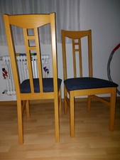 Esstischstühle 2er oder 4er Set, Buche, H 100cm, B 44cm, T 45cm, Sitzhöhe 47cm