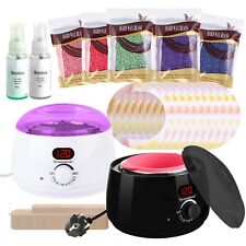 Wachswärmer Haarentfernung Kit Topf Enthaarung Paraffin Maschine Wachsen Bohnen