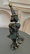 CLOWN/HARLEKIN mit Hut Bronze