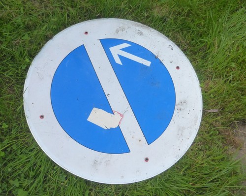 Altes verkehrsschild schild - altes,
