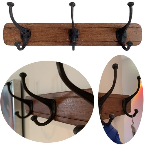 Vintage holz wandgarderobe - vintage,