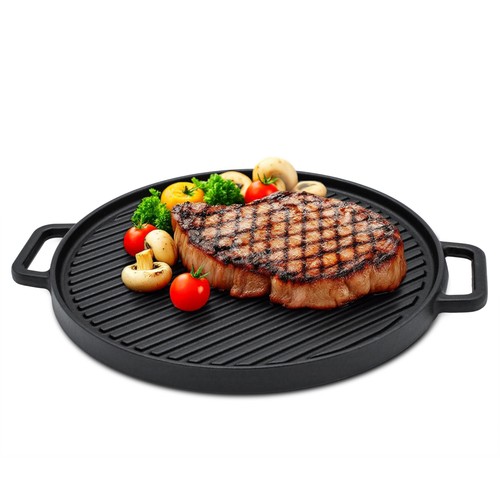 Gusseisen grill platte 30 cm - gusseisen,