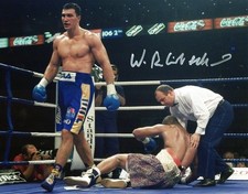 Wladimir Klitschko - seltenes original Autogramm auf Großfoto - BOX WELTMEISTER