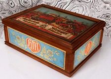 Hölzerne Lebkuchenkiste