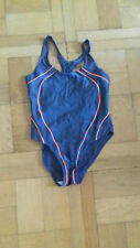 Sportlicher Badeanzug, Gr. 42, von Alex, Ringerrücken, grau, wie neu