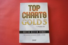 Hage Top Charts Gold Band 5 (mit 2 CDs) .Songbook Notenbuch .Piano Vocal Guitar