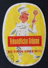 Altes Etikett Freundliche