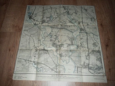 antik Plan Faltkarte Ketzin