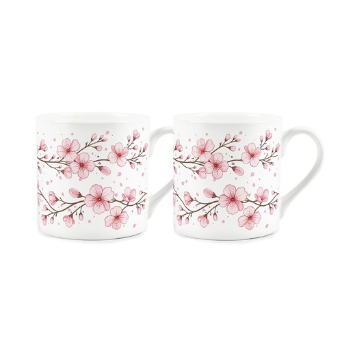 Kirschblüte bone china tassen - bone,