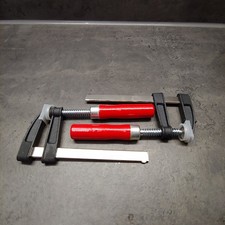 2 Stück Schraubzwinge 100mm x 50mm Holzzwinge Schraubzwingen Leimzwinge Normex