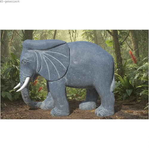 Naturstein elefant handarbeit - naturstein,