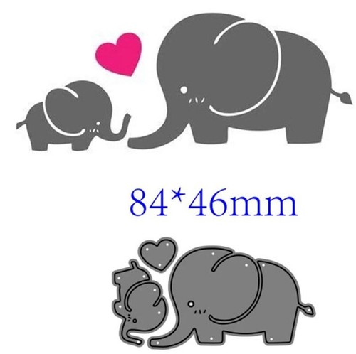 Elefant stanzformen stencil - elefant,