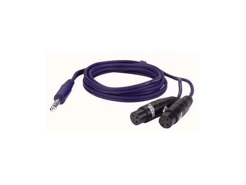 Stereo klinke auf - 2x, xlr
