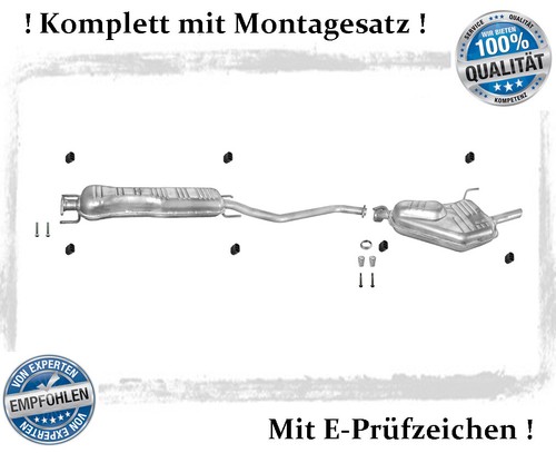 Auspuffanlage für opel vectra - für,