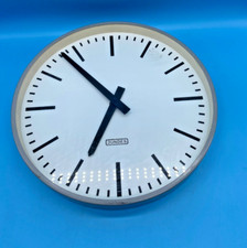 #SE3846# Vintage Bahnhofsuhr Wanduhr Jundes Durchmesser 30cm *Rarität*