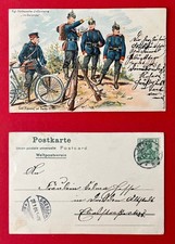 Militär Litho AK Sachsen 1904 Kgl. Sächs. Infanterie im Gelände  ( 163169