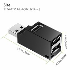 Verteiler 3 Port USB 3.0 Super Speed Daten HUB Adapter für Notebook Laptop PC DE