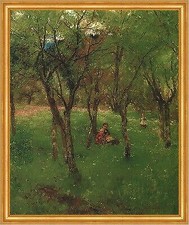 Kinder auf der Obstbaumwiese Streuobstwiese Blumen LW Johann Sperl A2 32