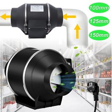 Rohrventilator Inline-Kanalventilator Abluftventilator Rohrlüfter Rauchabzug DHL