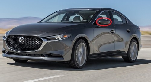Mazda tür spiegel abdeckung - 3,