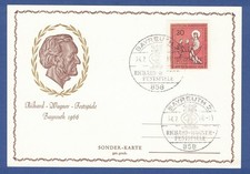 Sonderkarte Richard Wagner-Festspiele in Bayreuth 1966