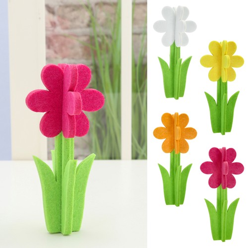 Filz blume zum stellen 4er - zum, (4er