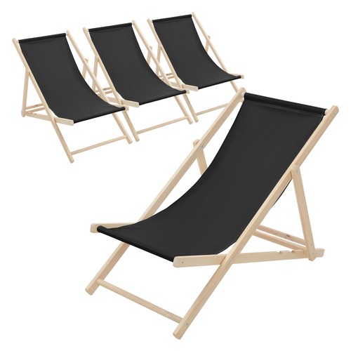 4er set strandliege liegestuhl - 4er,