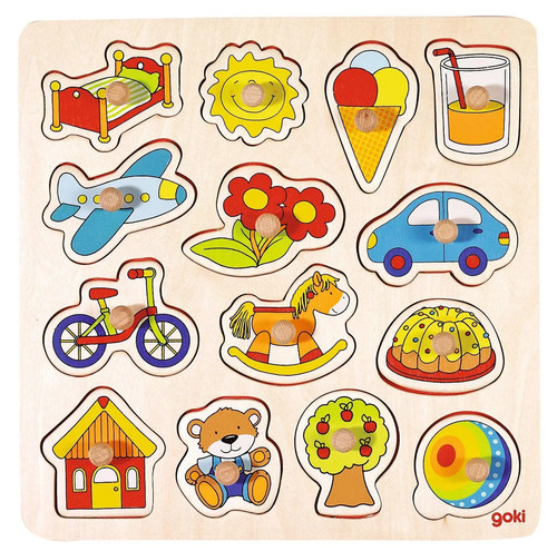Steckpuzzle schaukelpferd - steckpuzzle,