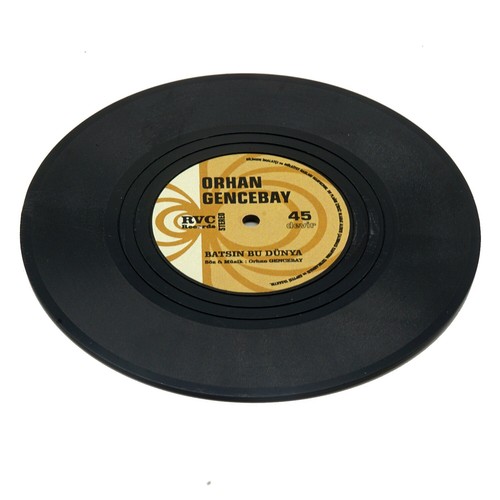 Retro untertasse und magnet - retro, lp