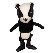 h&m Stofftier Hermelin Plüsch Figur Frettchen Schwarz Katze rare goth lack leder