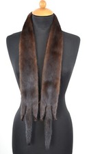 Z486 NERZ KRAGEN NERZ FELL PELZKRAGEN SCHAL GANZE FELLE KRAWATTE MINK FUR COLLAR