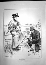 Antiker alter Druck vor der