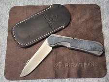 Piratech Slippy Tsunami Titan-Micarta-S90V EDC Slipjoint Folder wie NEU